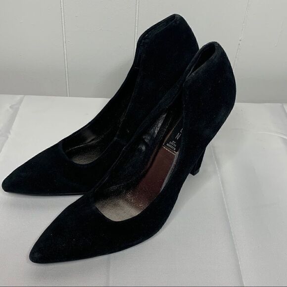 Black Suede Heels   - Picture 1 of 9